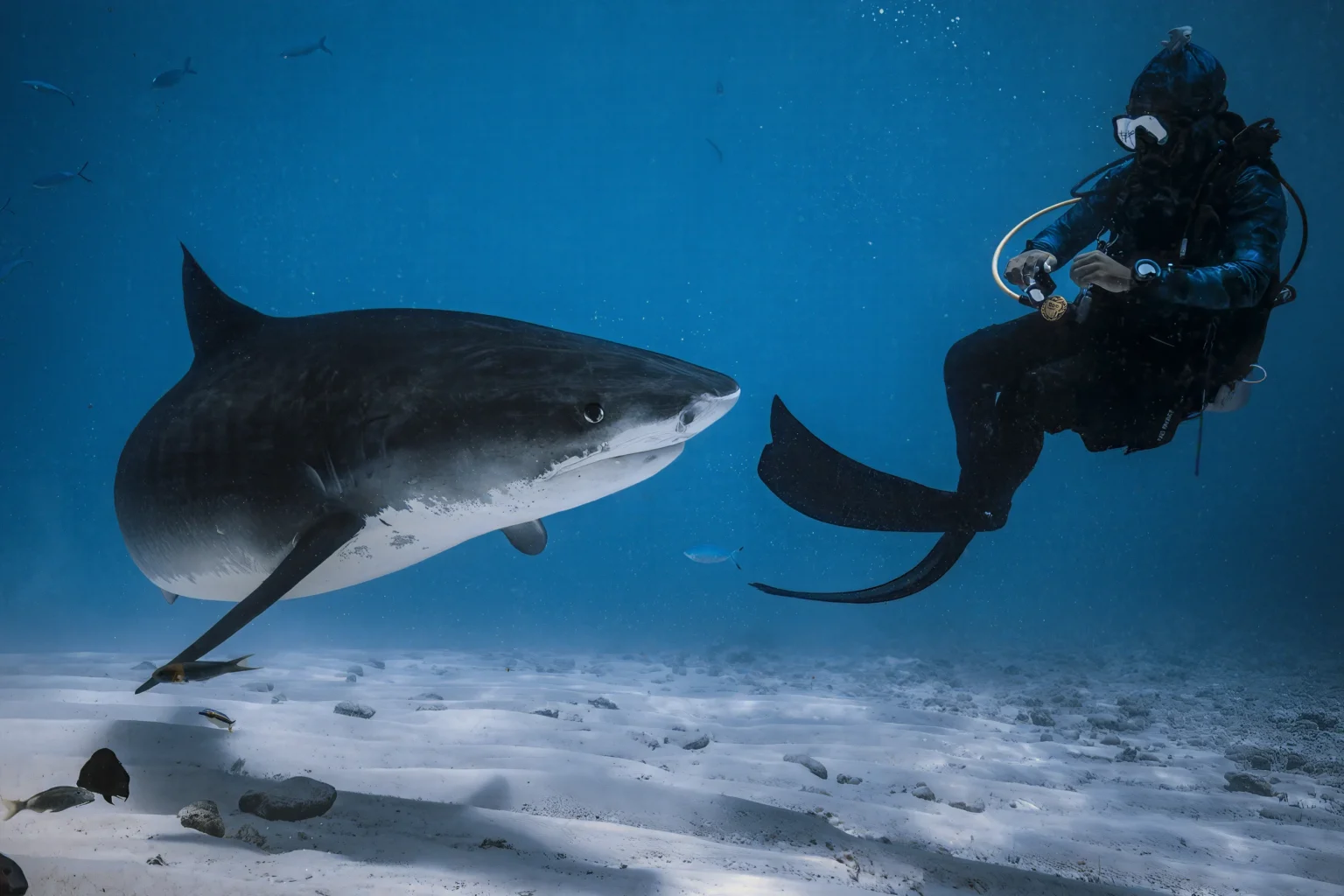 Diver underwater, Fuvahmulah