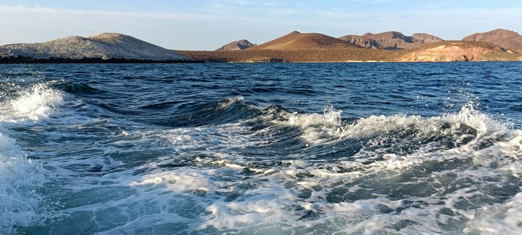 Espiritu Santo Island aerial view La Paz Baja California Sur