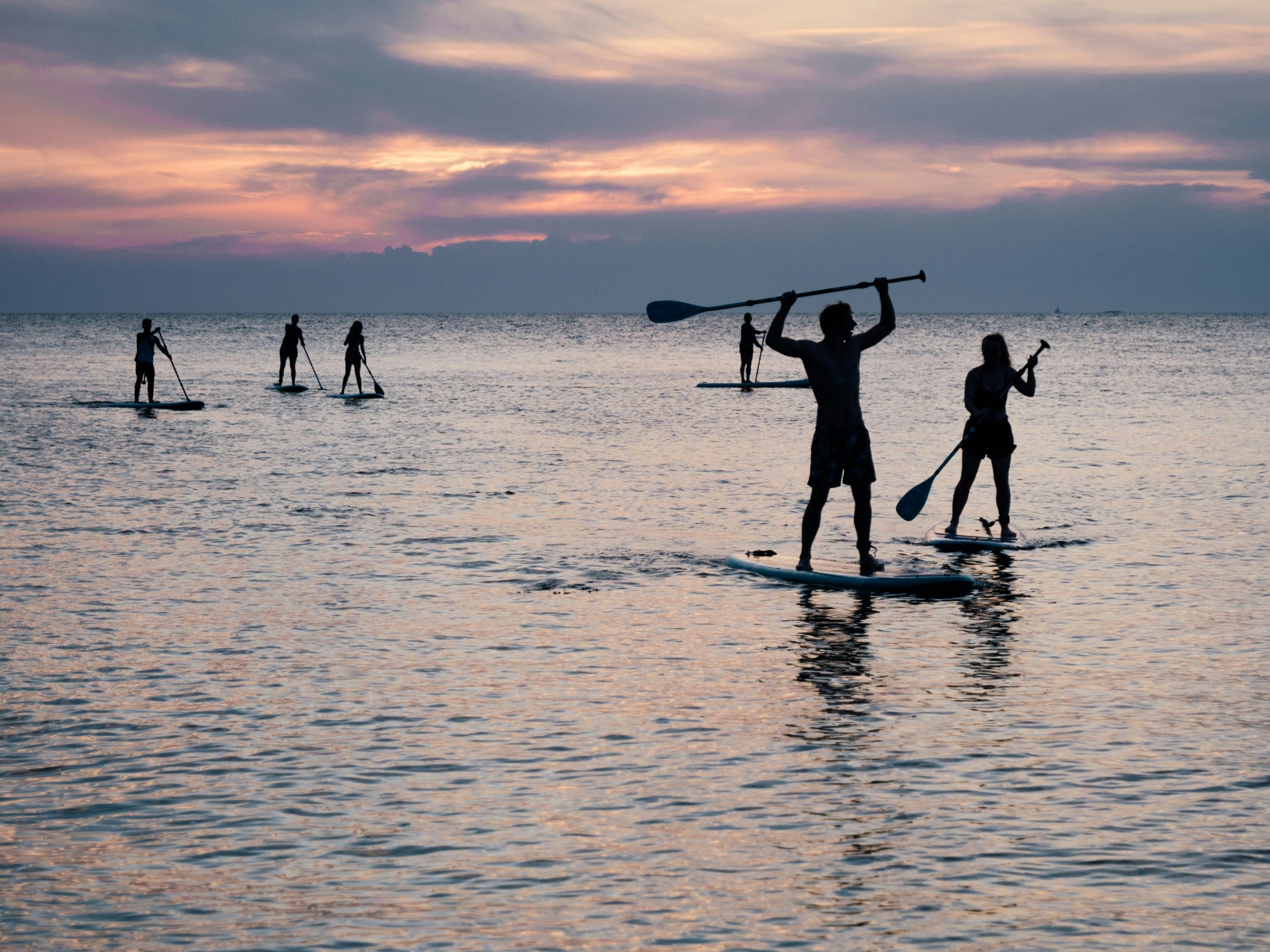 Stand up paddleboarding in La Paz
