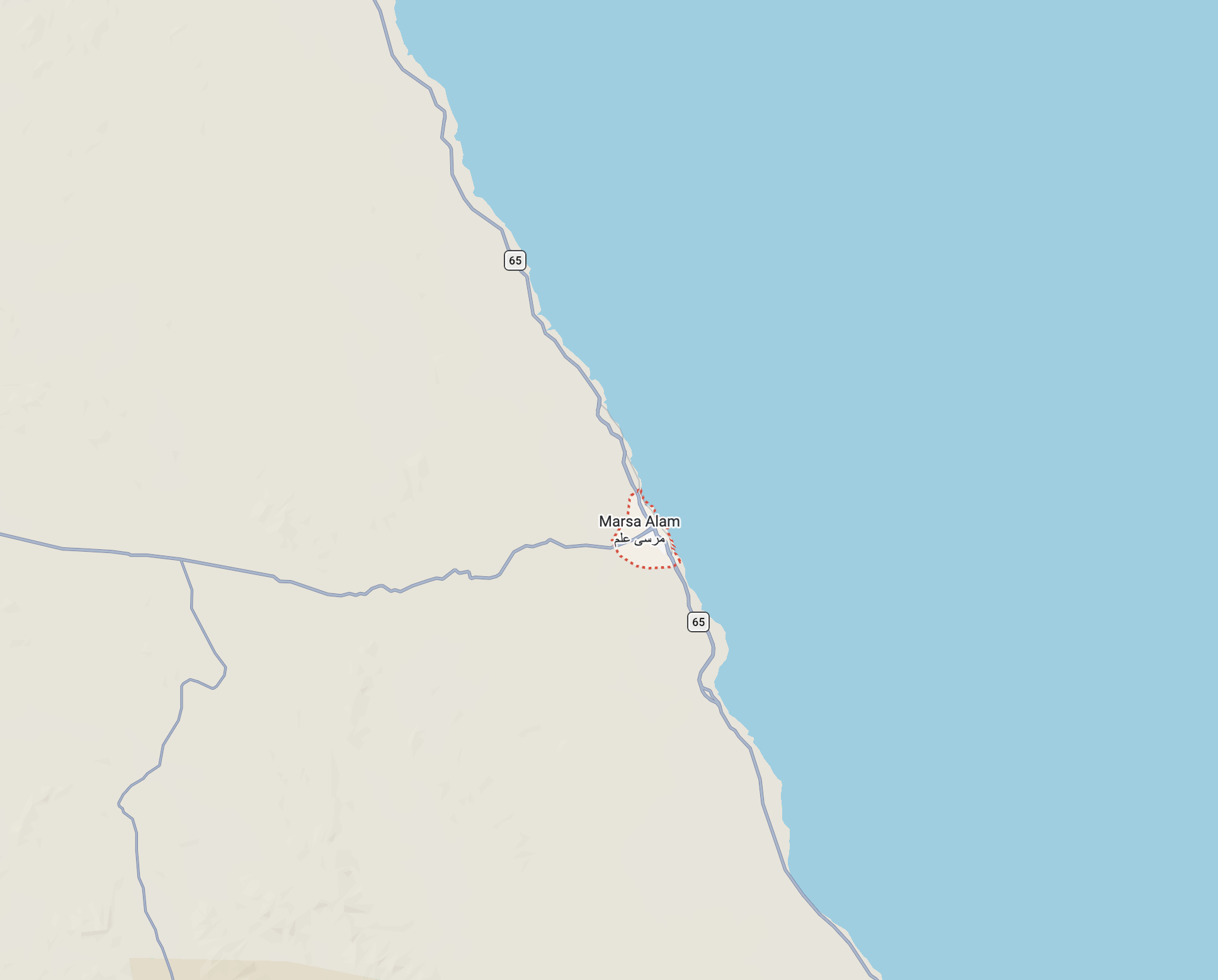 Map — The Oasis location, Marsa Alam