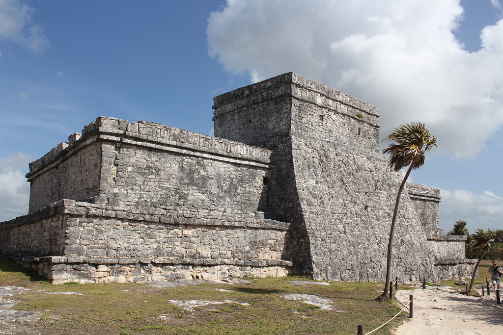 Tulum Mayan ruins above the Caribbean