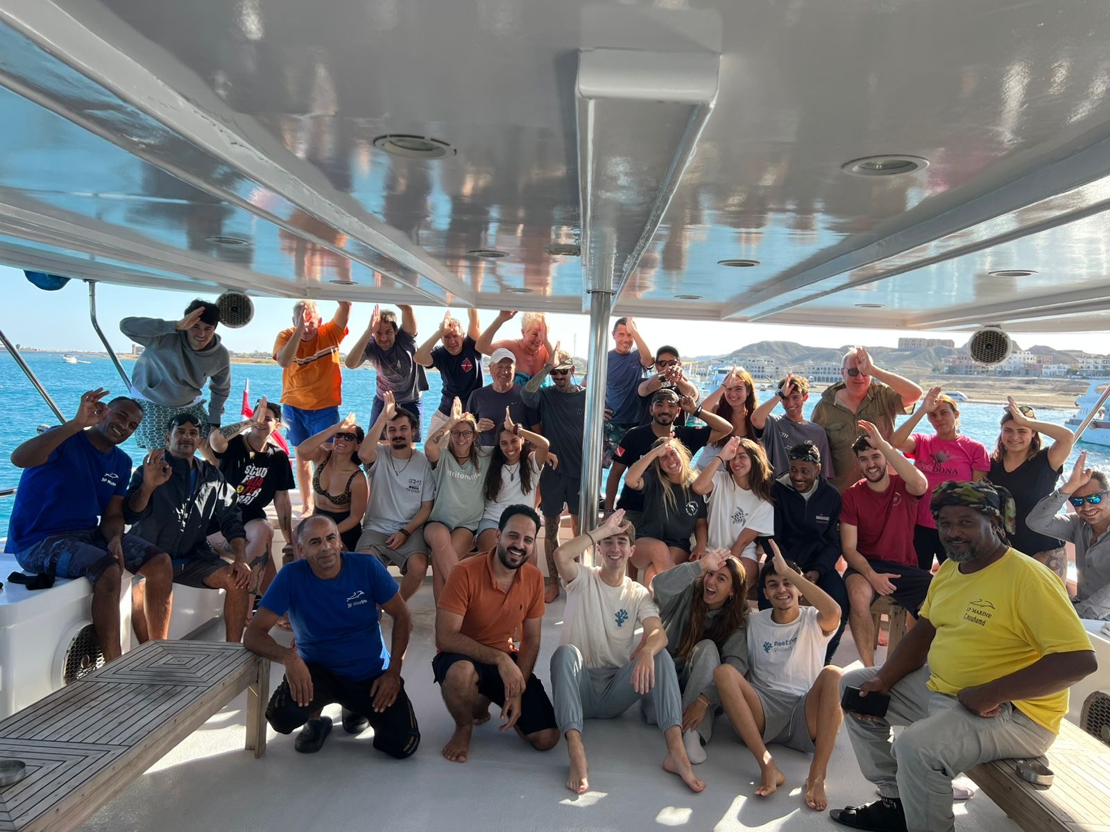 Liveaboard deck life in the Red Sea