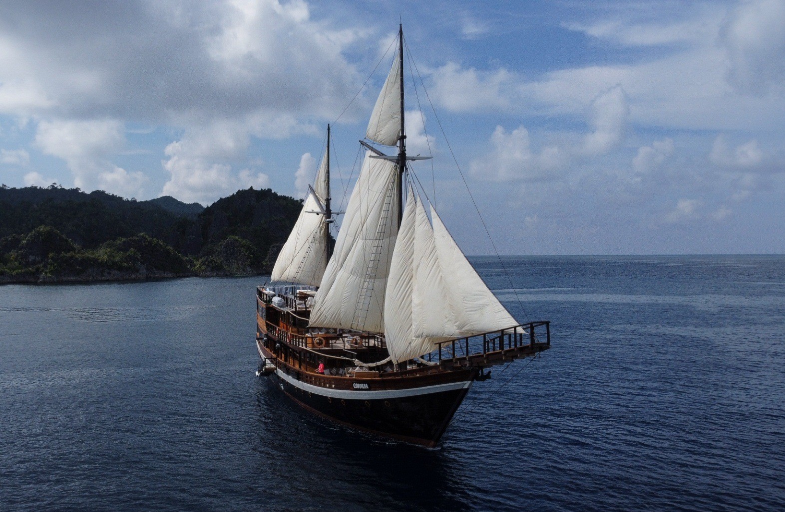 Liveaboard deck life in Indonesia