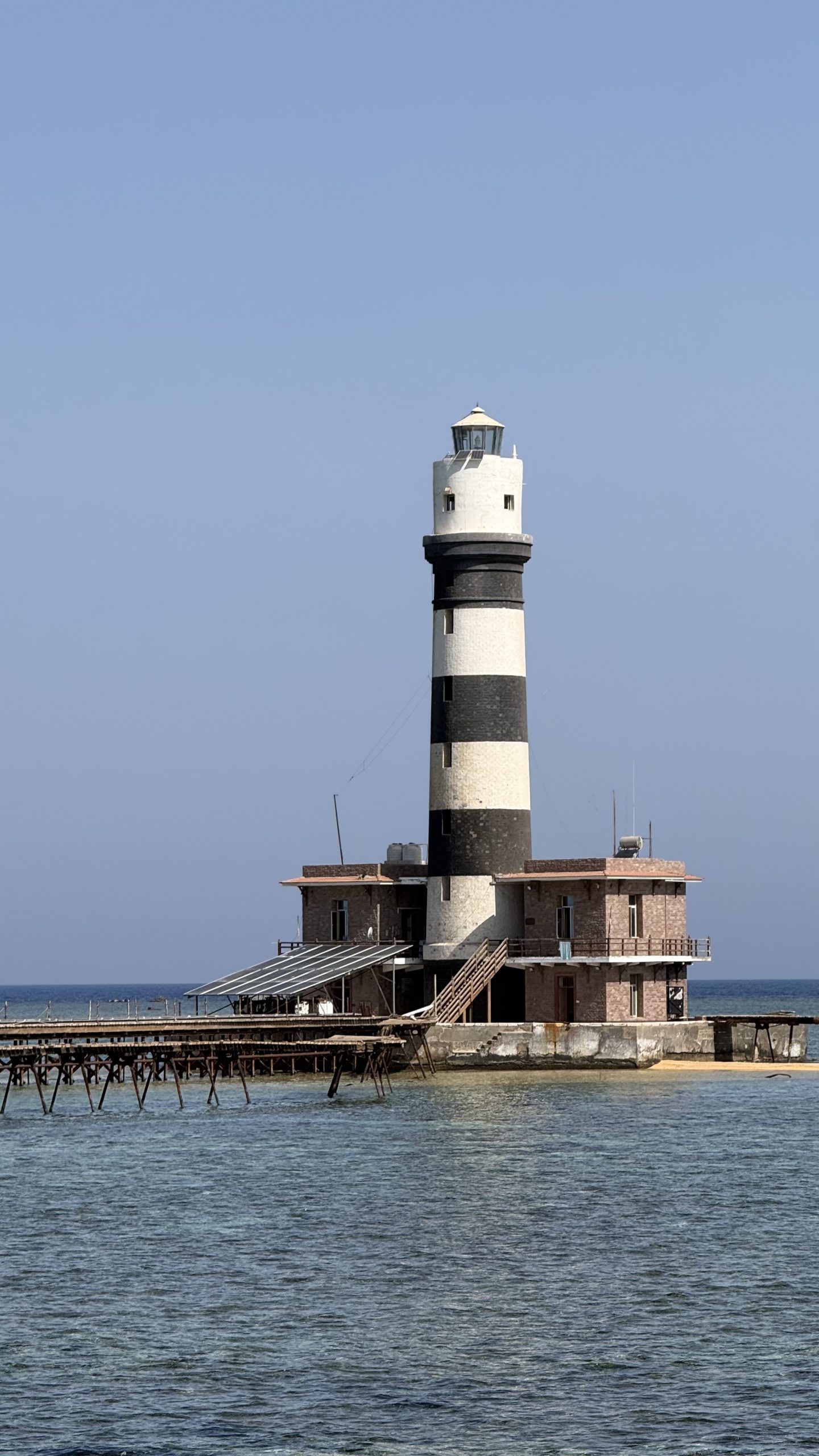 Daedalus Reef lighthouse, Southern Red Sea, Egypt