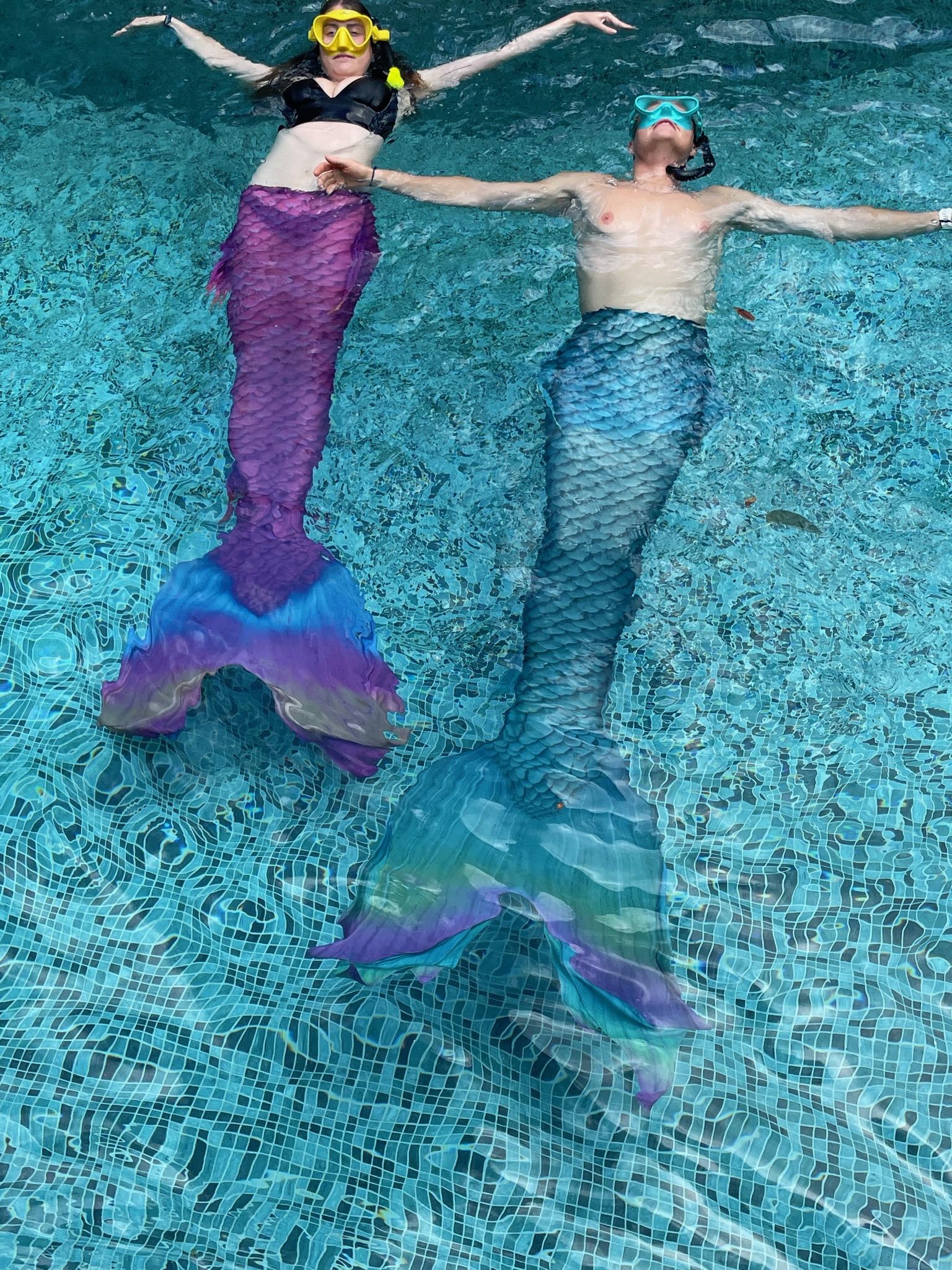 Mermaid taster session in the pool at Infinity2Diving