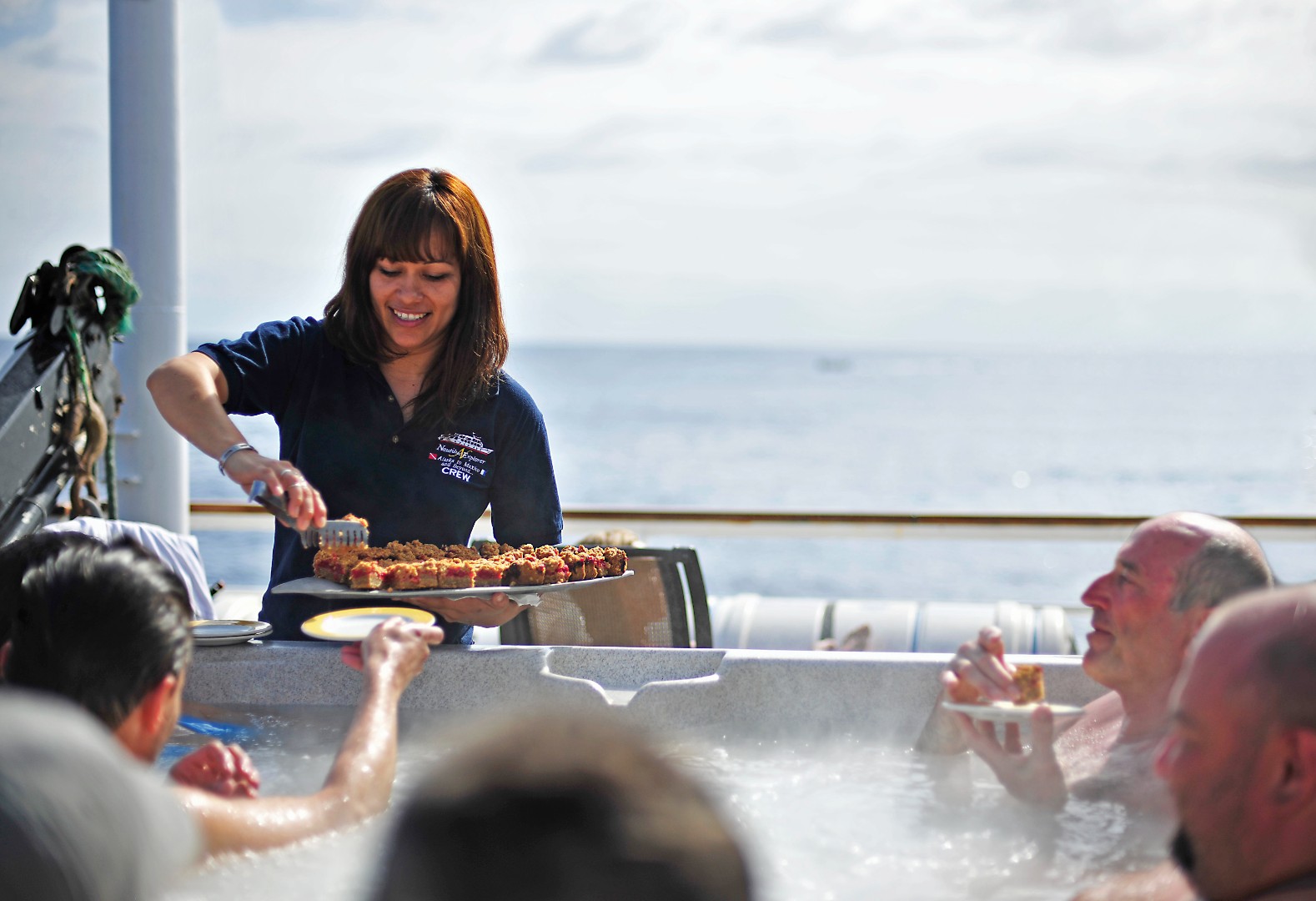 Hot tub on Nautilus Explorer liveaboard