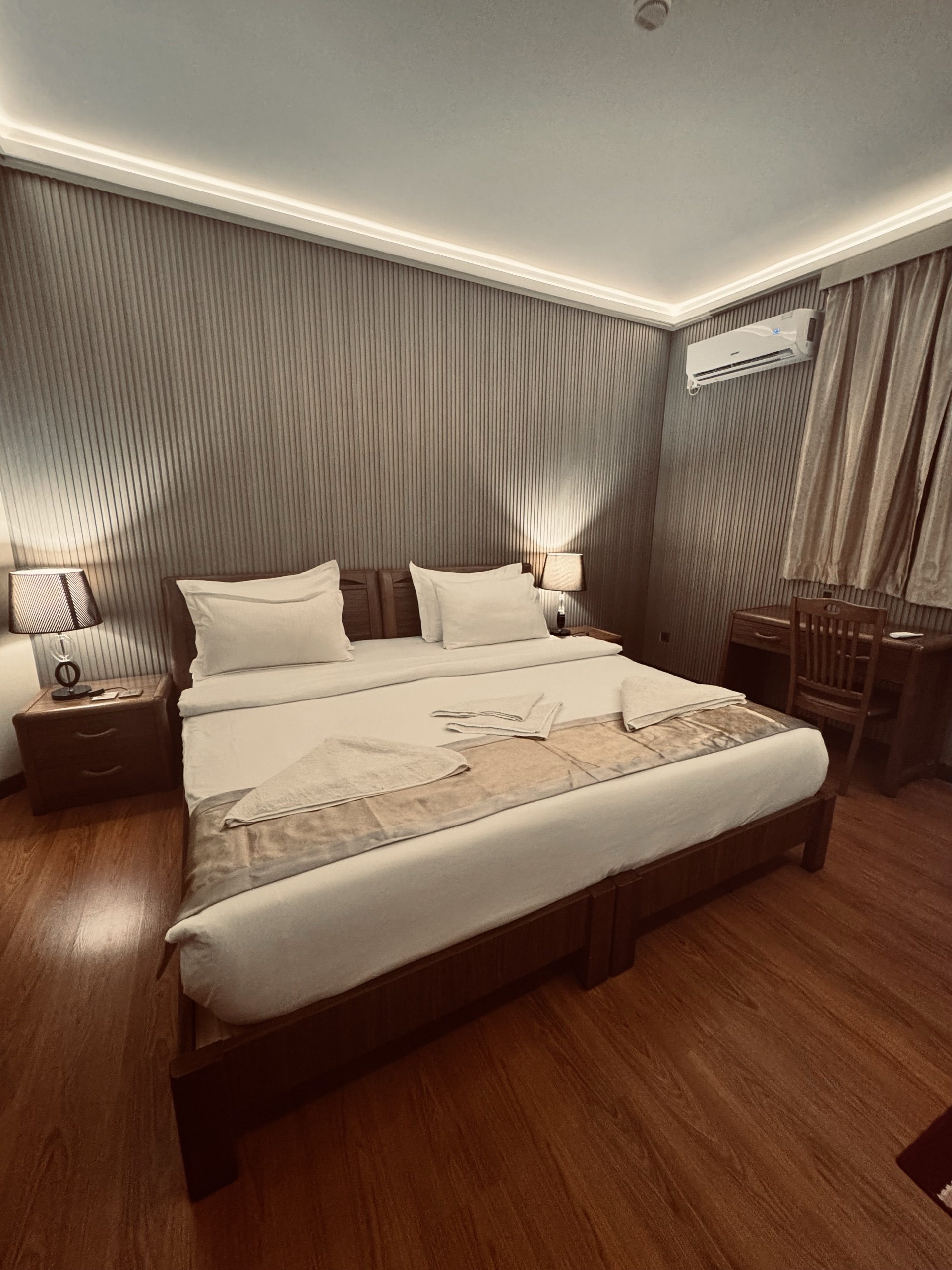 Double room at Fuvahmulah Central Hotel, Maldives